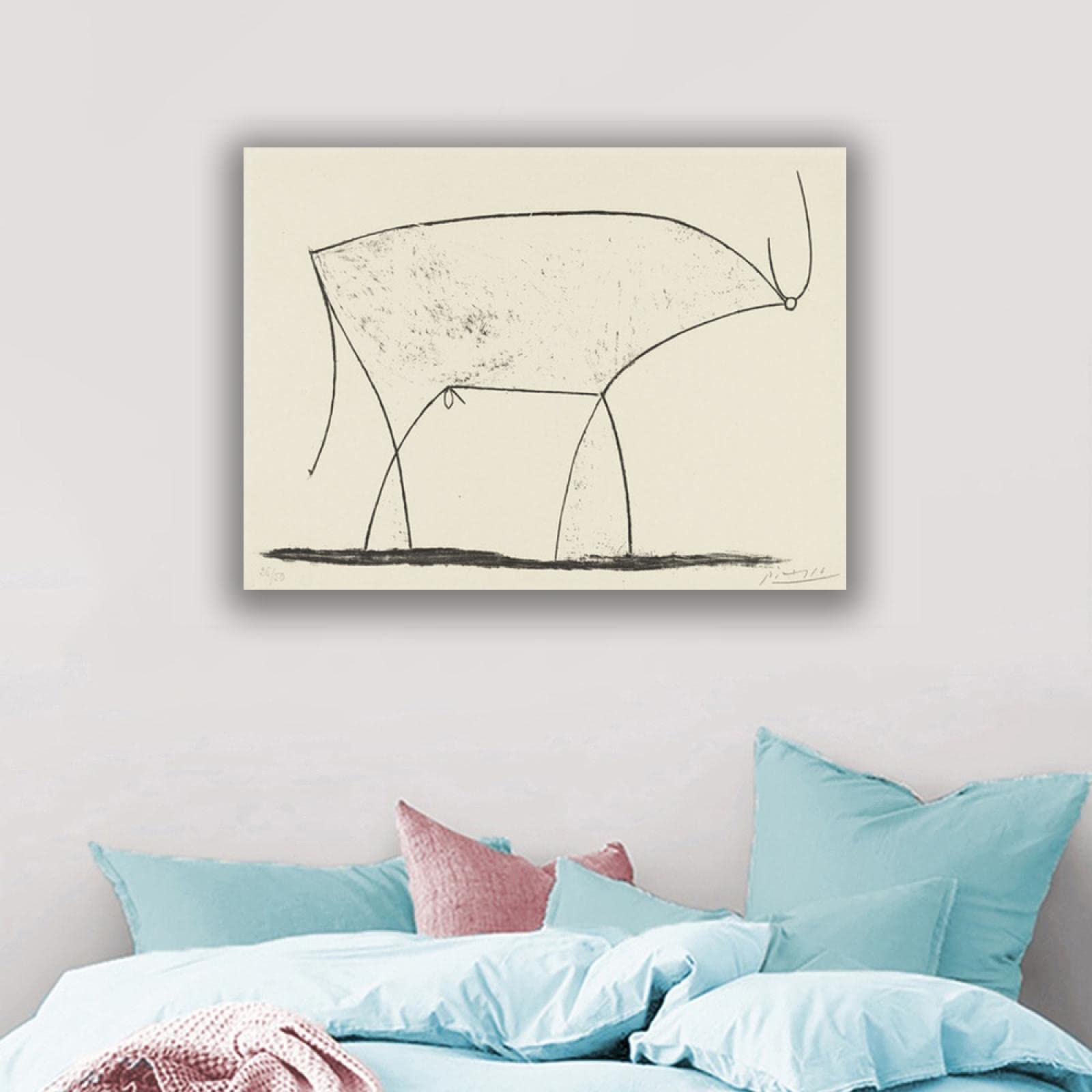 Amazon｜Pablo Picassoパブロ・ピカソアートプリント-ブル（プレートXI